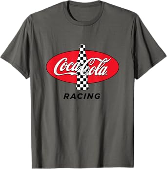 Coca-Cola Racing Red Checkered Vintage T-Shirt