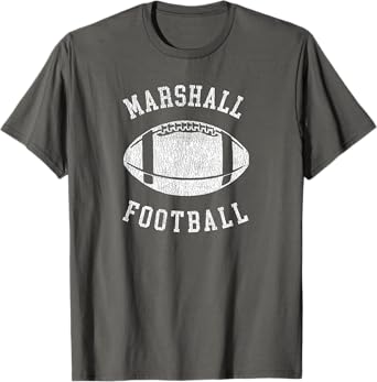 Marshall Football Distressed Vintage 80's Throwback Classic T-Shirt