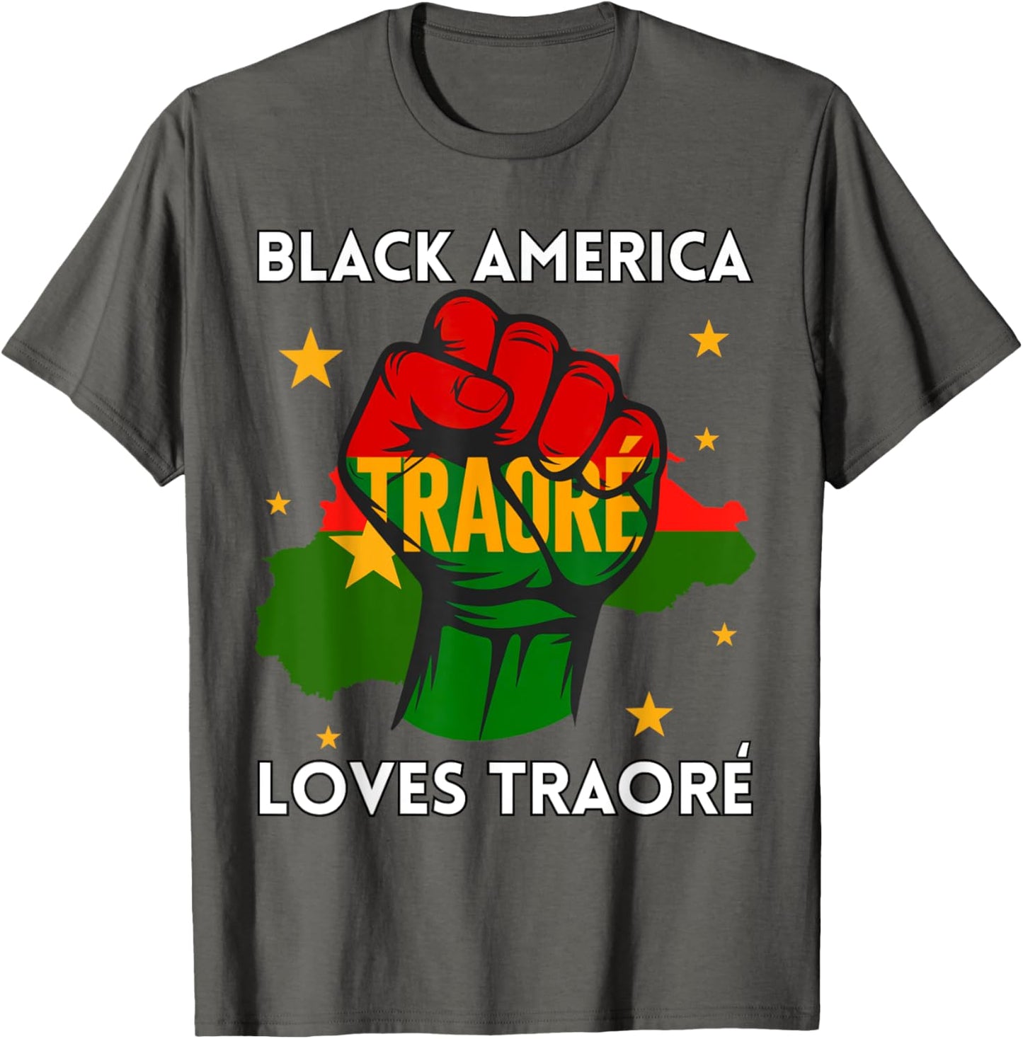 Burkina Ibrahim Traoré Shirt Black loves Ibrahima Traoré T-Shirt