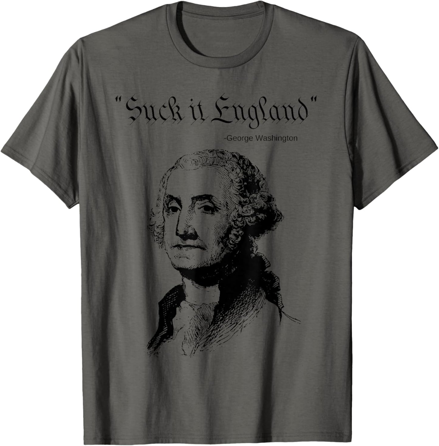 Suck it England Funny 4th of July USA Flag Graphic T-Shirt