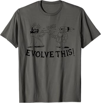 Vintage Evolve This Jesus And Darwin 4 T-Shirt