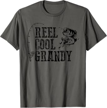 Grandy Fishing: Reel Cool Grandy Funny Gift T-Shirt