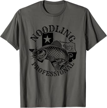 Texan Noodling professional, funny Texas catfish noodling T-Shirt
