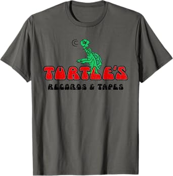 Vintage Funny Classic Records & Tapes retro Turtle meme Gift T-Shirt