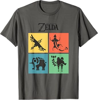 The Legend of Zelda Four Divine Beasts Color Box Up T-Shirt