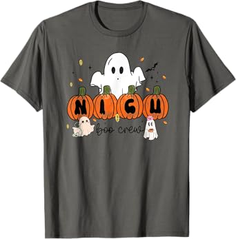 NICU Boo Crew Neonatal Intensive Care Unit Nurse Halloween T-Shirt