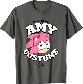 Sonic The Hedgehog Halloween This Is My Amy Retro Costume T-Shirt
