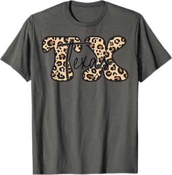 Animal Print Texas Tee Lone Star State Cowboy Howdy Longhorn T-Shirt