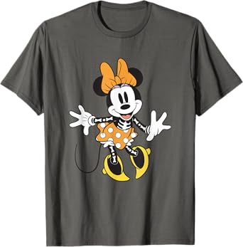 Disney Mickey and Friends Minnie Skeleton Costume Halloween T-Shirt