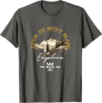 Tour Du Mont Blanc Retro Vintage Apparel - Souvenir T-Shirt