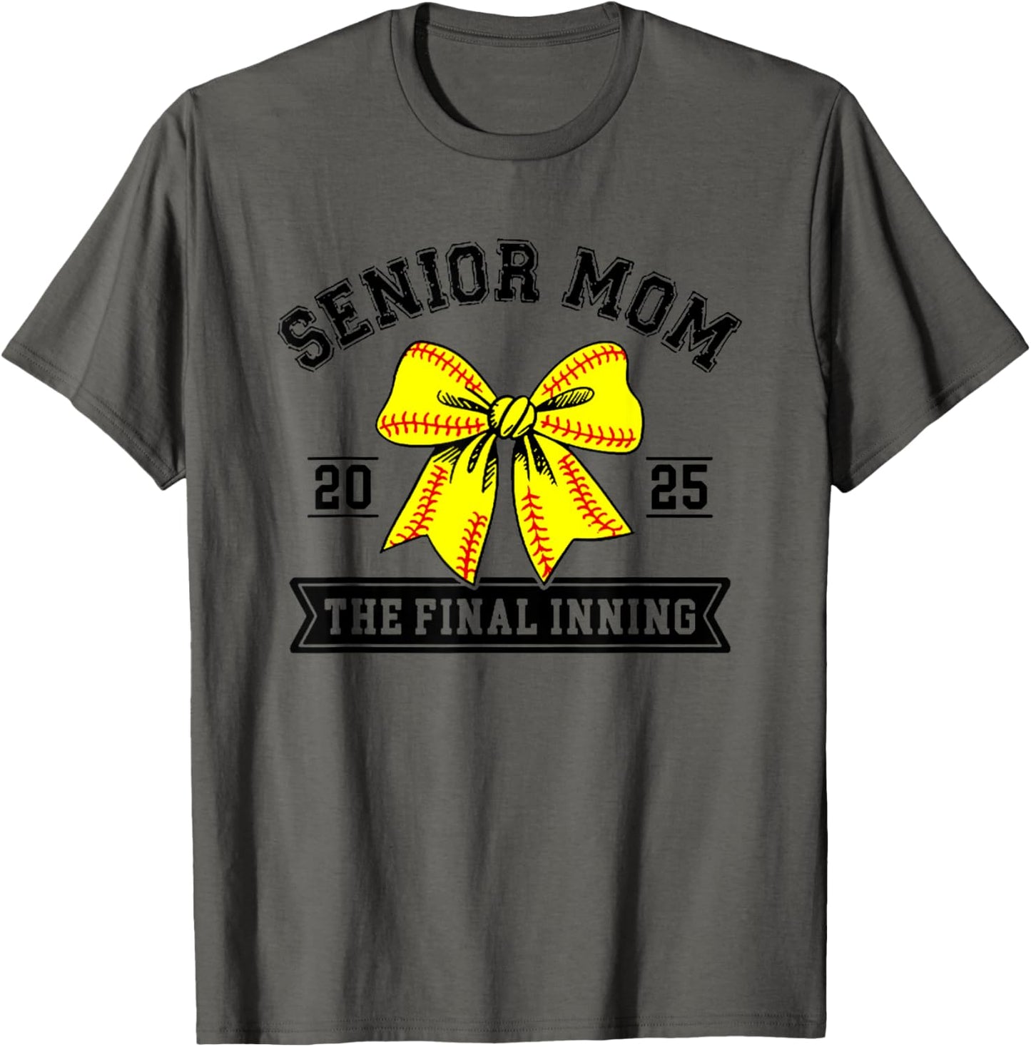 Softball Senior Mom 2025 The Final Inning Softball Mom Tee T-Shirt