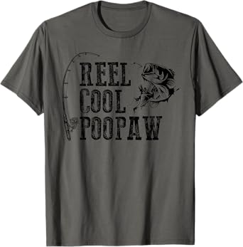 Poopaw Fishing: Reel Cool Poopaw Funny Gift T-Shirt