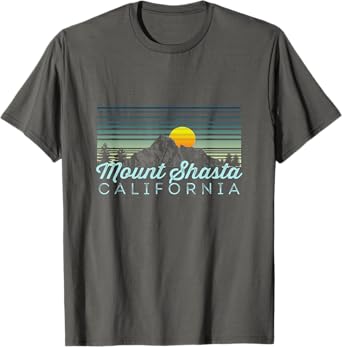 Mount Shasta Retro Clothes & Gear - Mount Shasta Souvenir T-Shirt