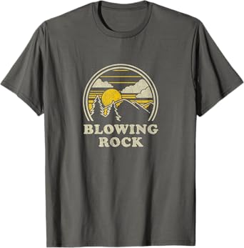 Blowing Rock North Carolina NC T Shirt Vintage Hiking Tee T-Shirt