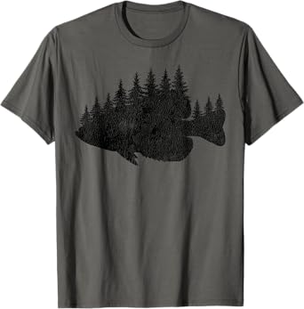 Crappie Fishing Forest Treeline Panfish T-Shirt