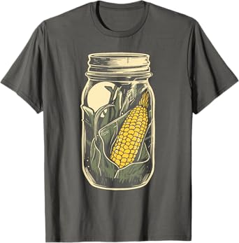 Corn In A Jar Vintage Moonshine Art T-Shirt
