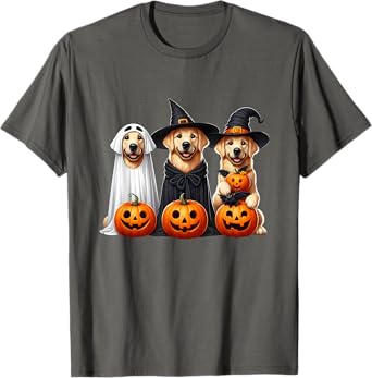 Golden Retriever Ghost Halloween Dog Lovers T-Shirt