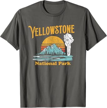 Vintage Yellowstone National Park Retro 80's Graphic T-Shirt