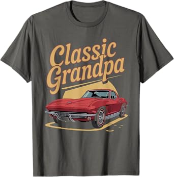 Classic Grandpa Car Enthusiast Tee Funny Retro Auto Design T-Shirt