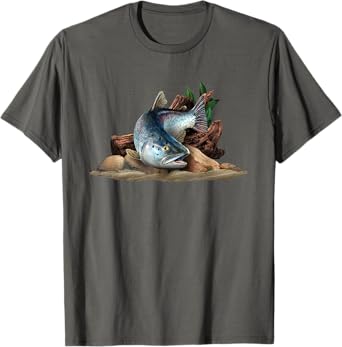 Trout Fish Illustration Fly Fishing Art T-Shirt