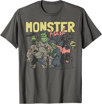 Monster Mash Vintage Ghost Halloween T-Shirt