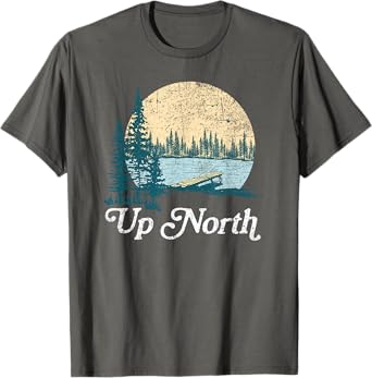 GLL Women's Retro Nature T-Shirt, Grey, Small, Short Sleeve, Classic Fit, Cotton 90% Polyester 10%