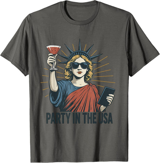 4th of July Party In The USA Patriotic Girl Independence Day T-Shirt