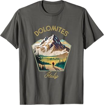 Dolomites Retro Clothing - Dolomites Souvenir T-Shirt
