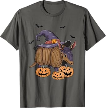 Halloween Armadillo Funny Witch Armadillo Costume girls kids T-Shirt