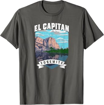 El Capitan Yosemite National Park Retro Shirt - Distressed T-Shirt