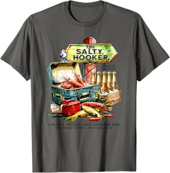 Funny Bait Shop & Dockside Bar Fishing Apparel T-Shirt