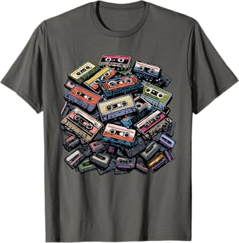 Mixtapes Shirt Vintage Cassette Tapes 1980s Radio Music T-Shirt
