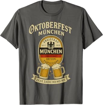 Oktoberfest Festival Beer Lovers Bavarian Chant Munich 2025 T-Shirt