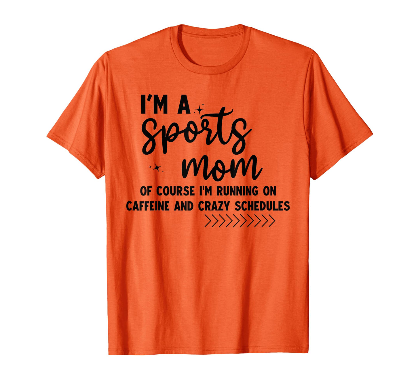 Retro I'm A Sports Mom Of Course I’m Running On Caffeine T-Shirt
