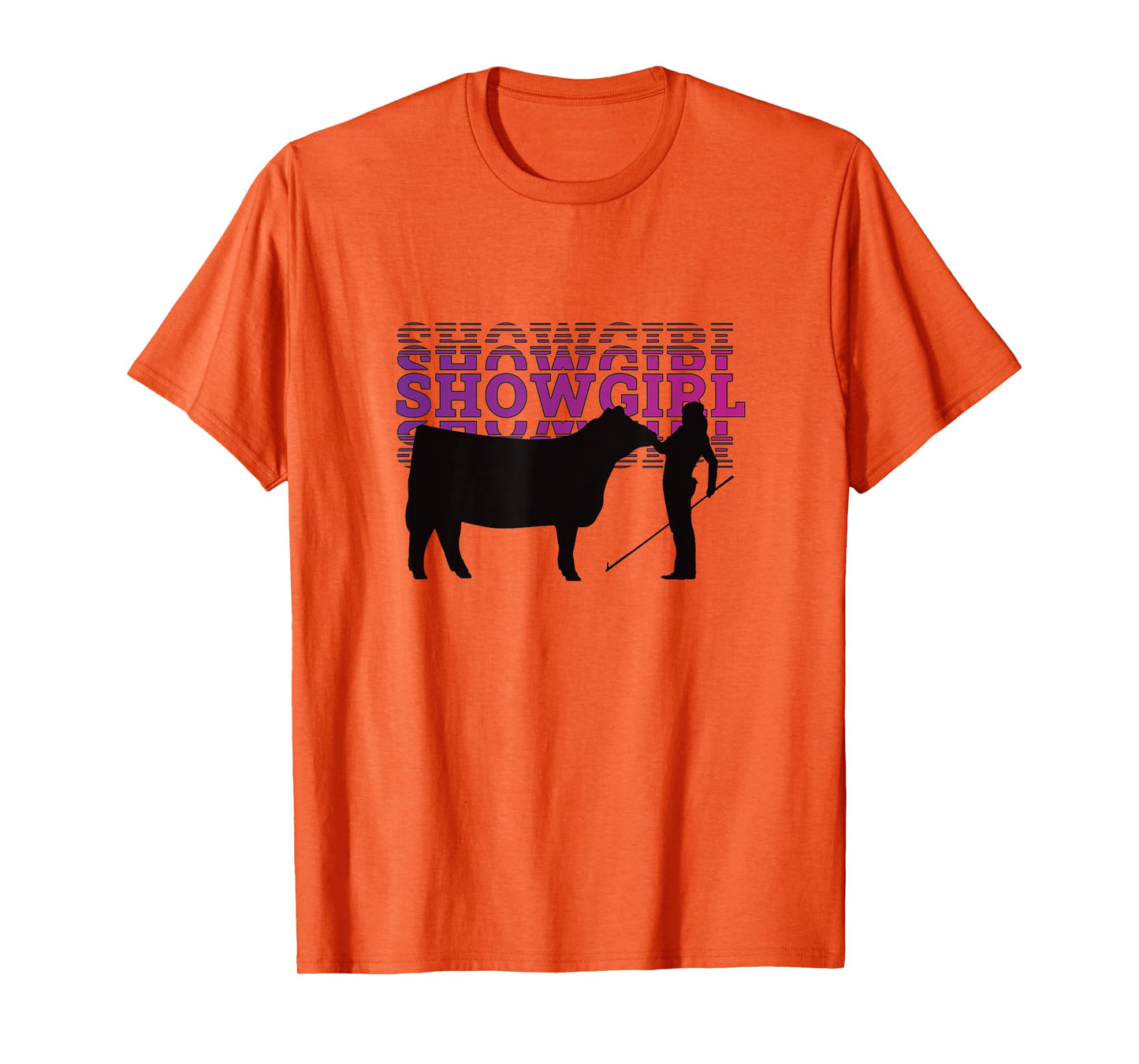 Showgirl Livestock Cattle Showing - Fun Show Cattle T-Shirt