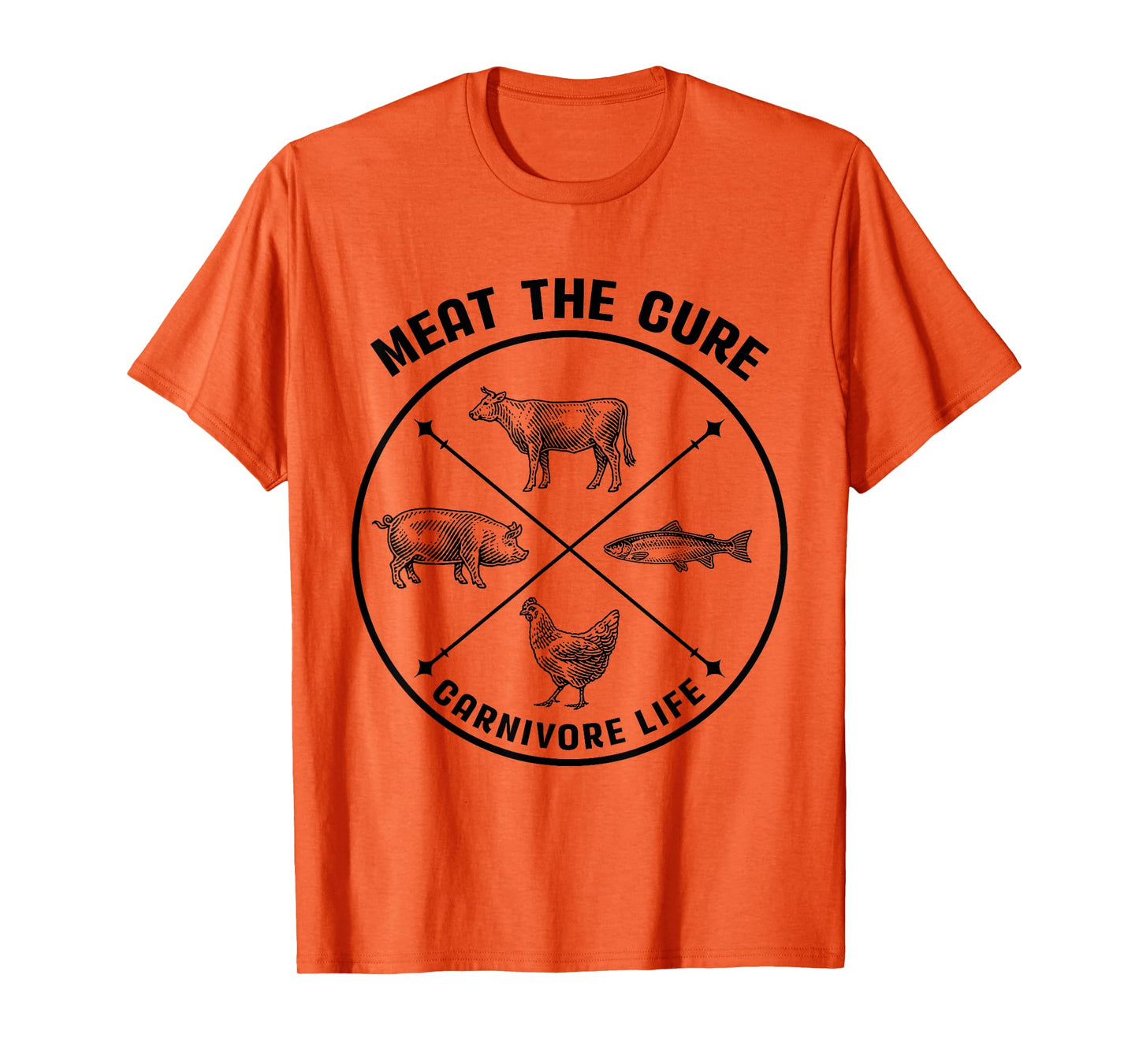 Meat The Cure Carnivore Life Animal Funny T-Shirt