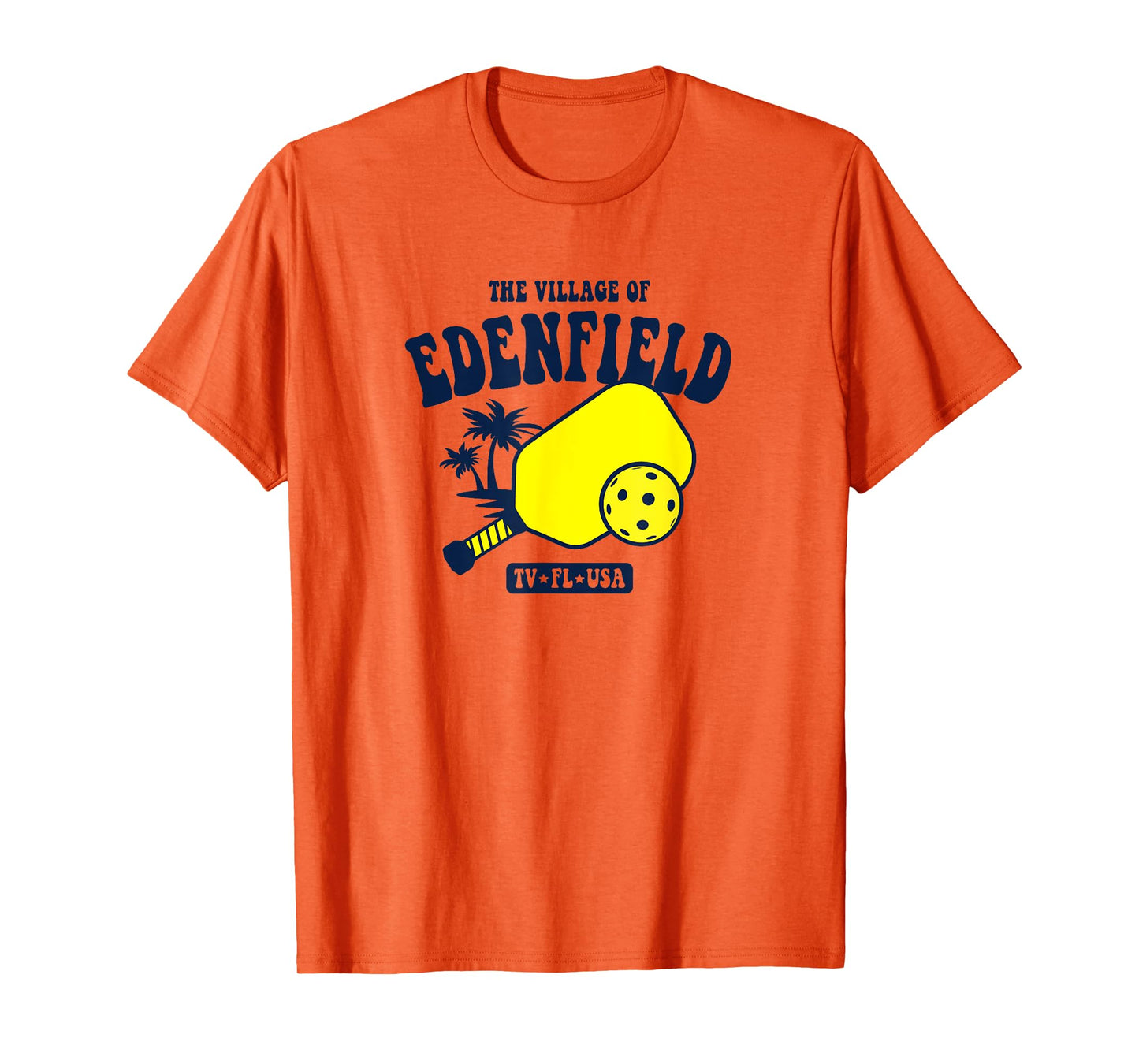 The Village of Edenfield TV FL USA Pickleball Design T-Shirt