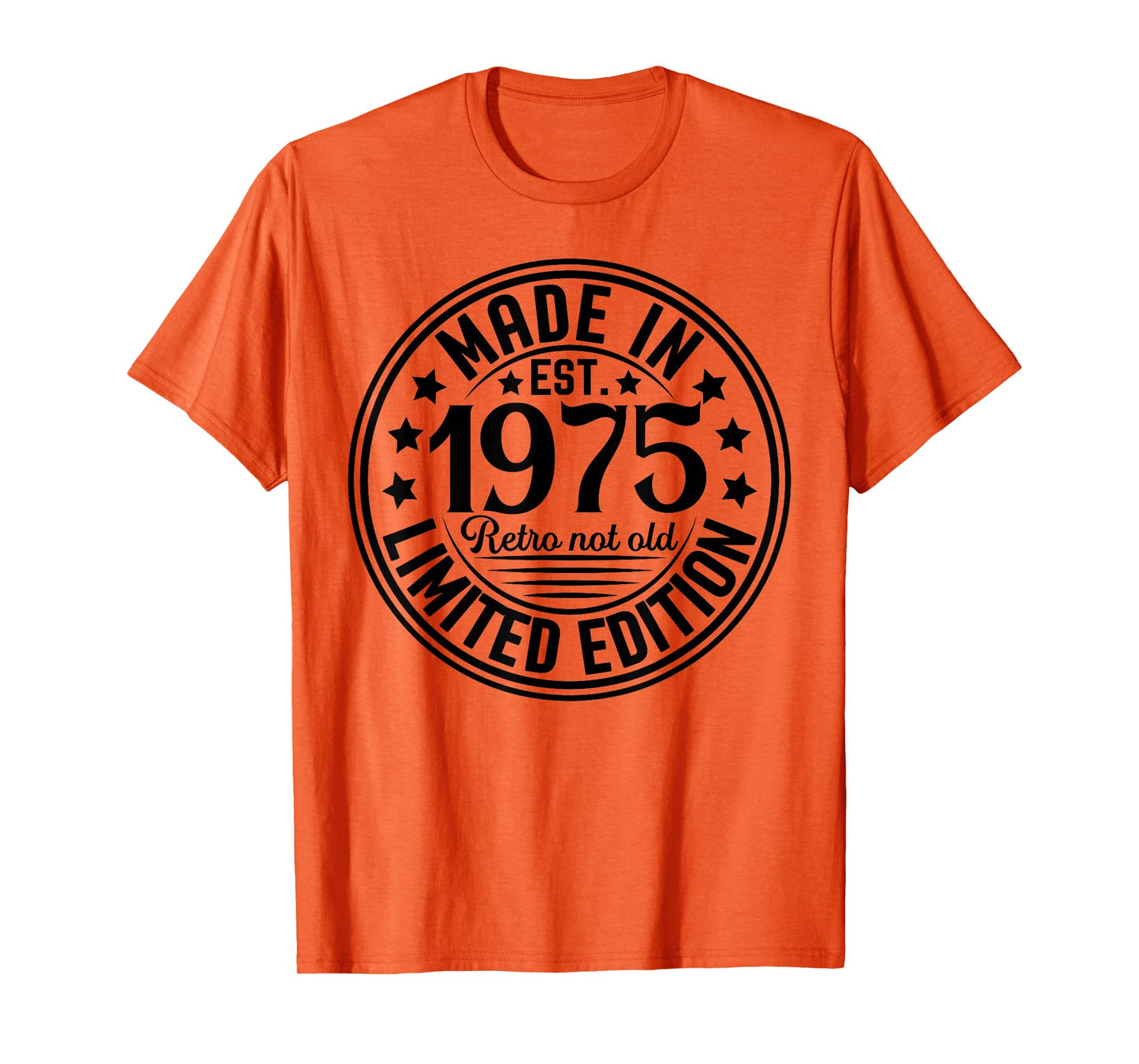 Made In 1975 Birthday Limited Edition Retro T-Shirt