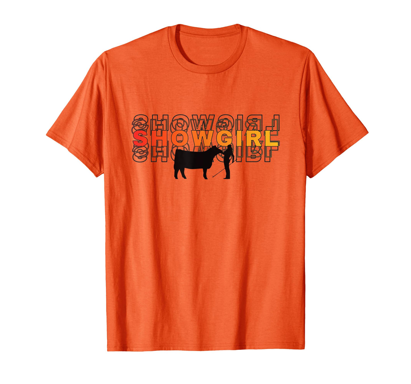Showgirl Livestock Cattle Showing - Fun Show Cattle T-Shirt