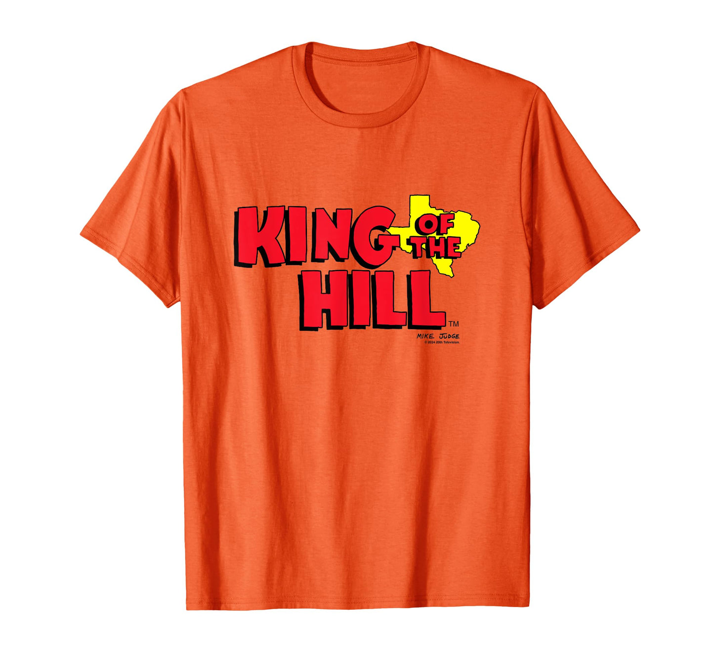 King Of The Hill Iconic Classic Big Chest Text Logo T-Shirt