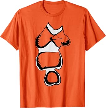 Clown Fish Easy DIY Costume Clownfish Lazy DIY Halloween T-Shirt