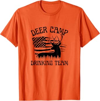 DEER CAMP DRINKING TEAM - FUNNY HUNTING T-Shirt