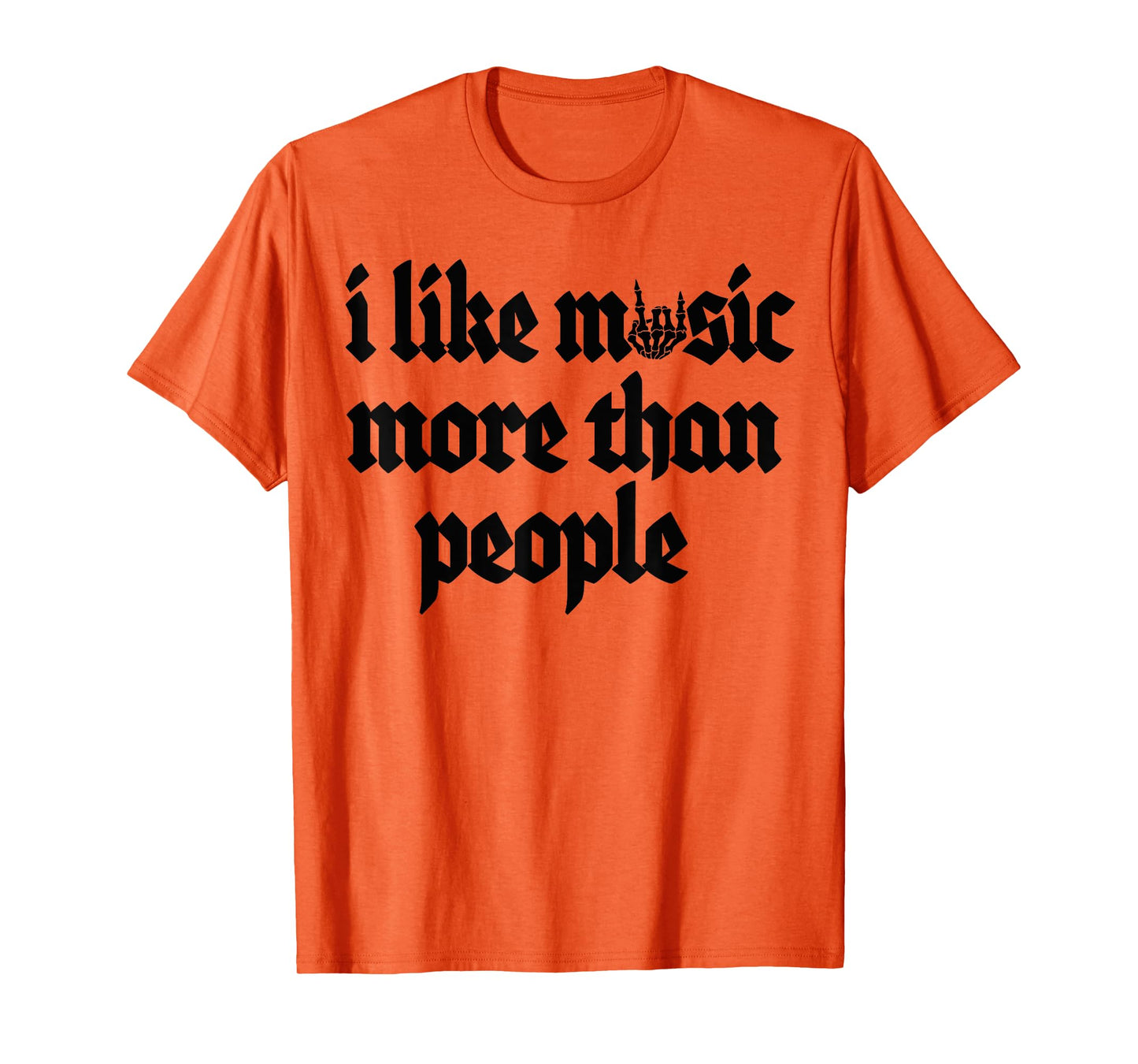 I Like Music More Than People Art Simple Music Mood T-Shirt
