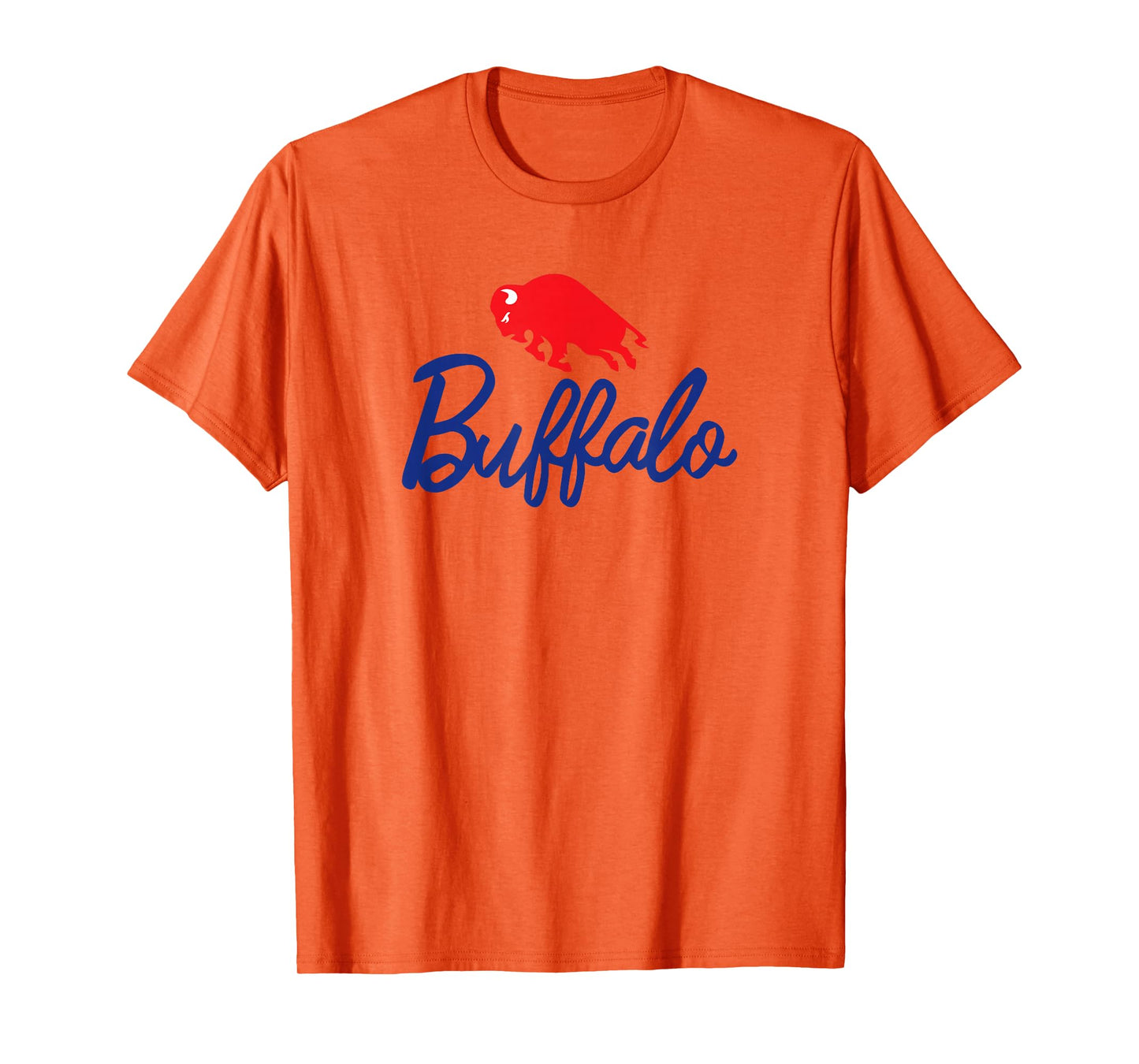 Buffalo Charging red Bison - NY New York 716 Pride Cute BUF T-Shirt
