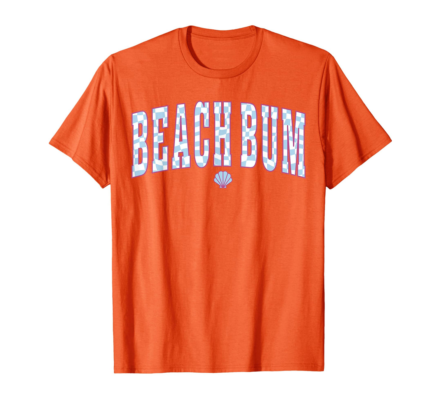 Beach Bum Ocean Checkerboard Coastal Summer Beachy Babe T-Shirt