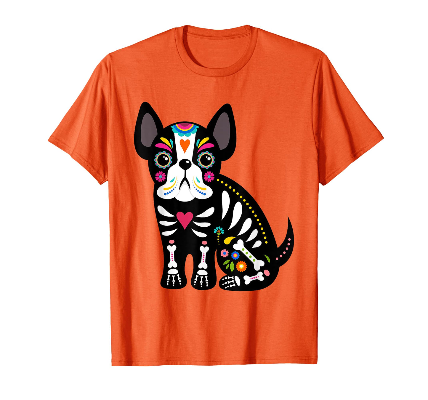 Dia de los Muertos Dog Lover Sugar Skull Mexican Halloween T-Shirt