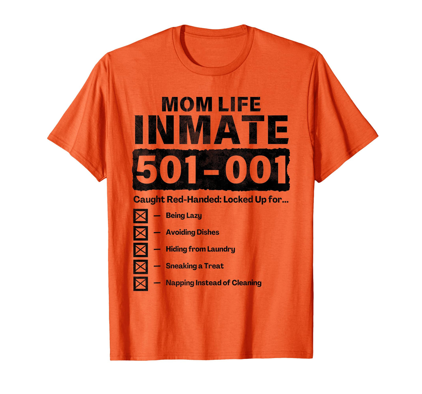 Mom Life Inmate Funny Matching Halloween Costume T-Shirt