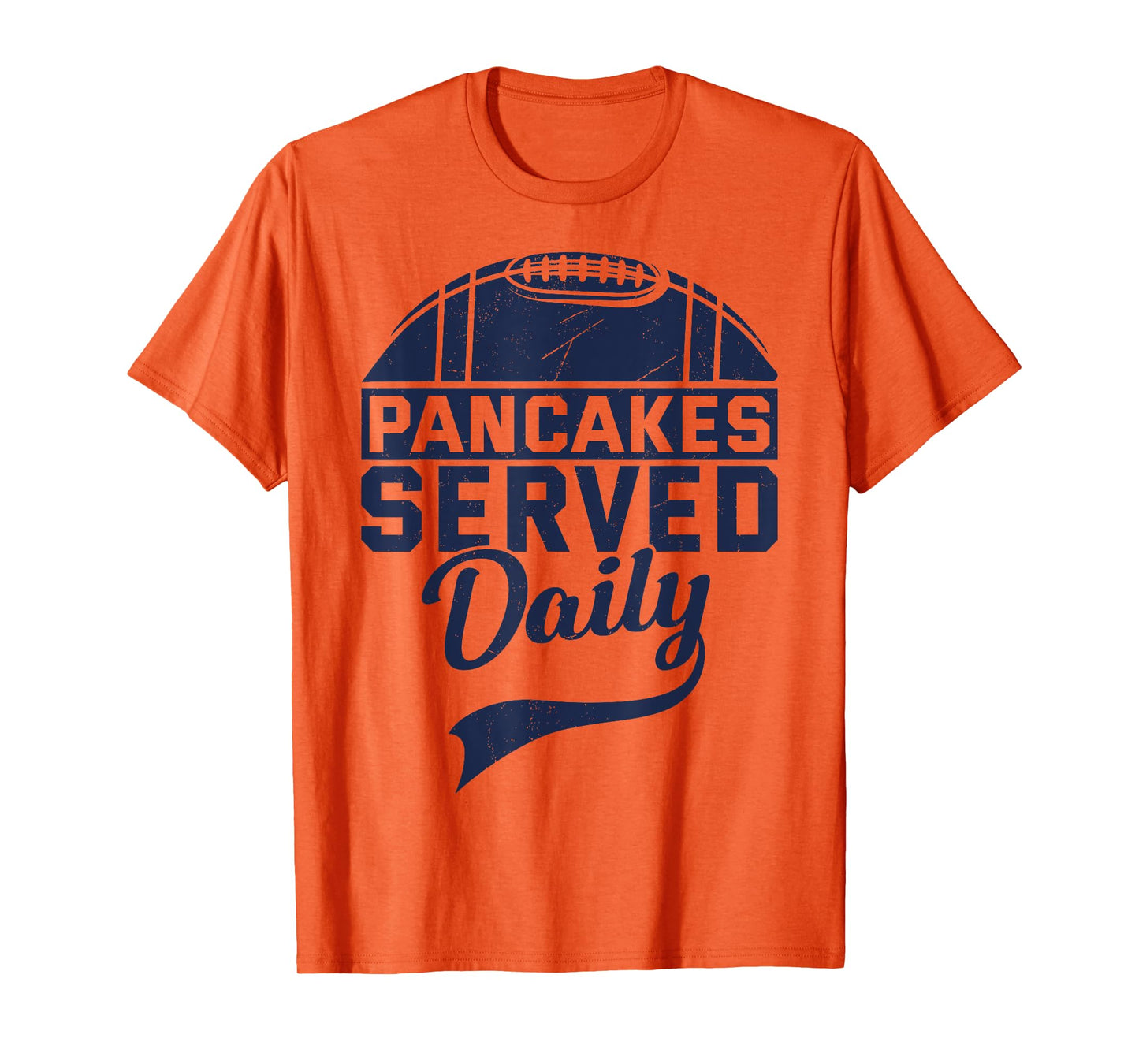 Pancakes Served Daily Funny Vintage Lineman Football Saiyng T-Shirt