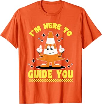 Traffic Cone Halloween Costume I'm Here To Guide You T-Shirt