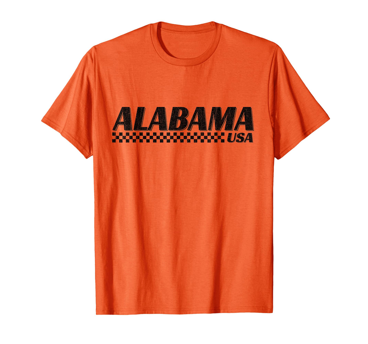 Alabama USA Checkered Flag AL State Racing T-Shirt